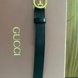 Gucci | Accessories | Gucci Lizard Belt W Interlocking G 